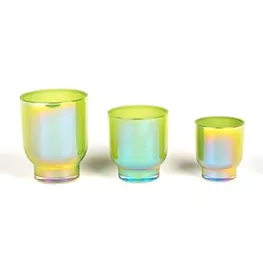 Tempat lilin kaca warna gradien