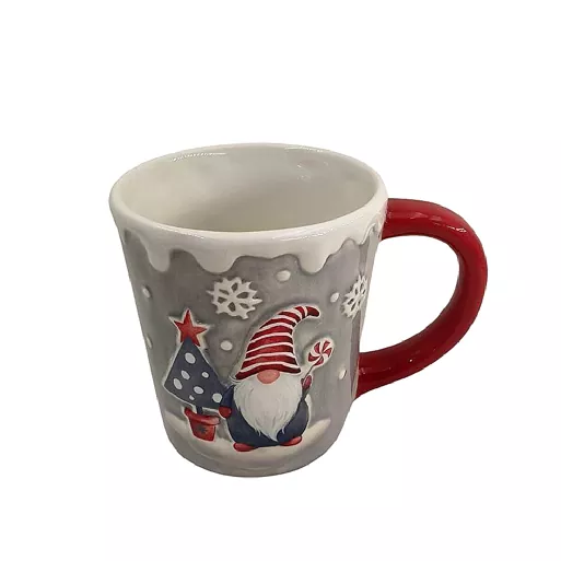 Mug Keramik Elf Natal yang Lucu
