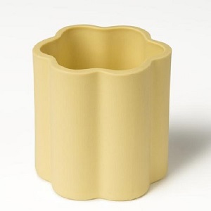 Artistic Floral Edge Ceramic Candle Holder