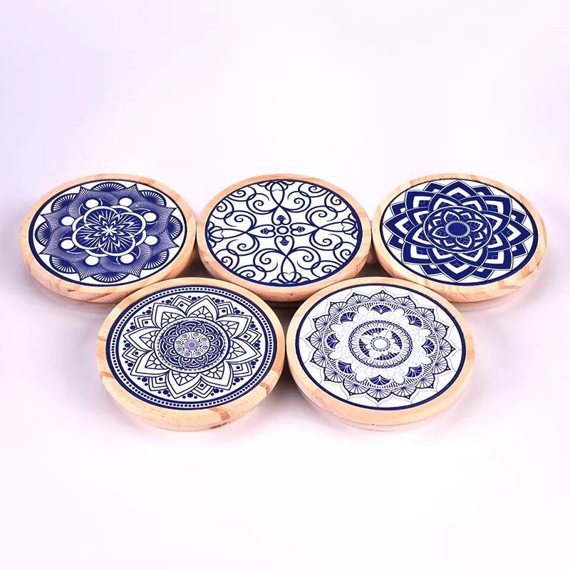 Tutup kayu pencetakan pola yang dipersonalisasi