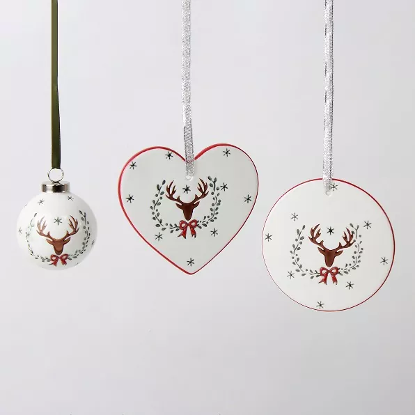 Dekorasi Pohon Natal Keramik Buatan Tangan yang Unik